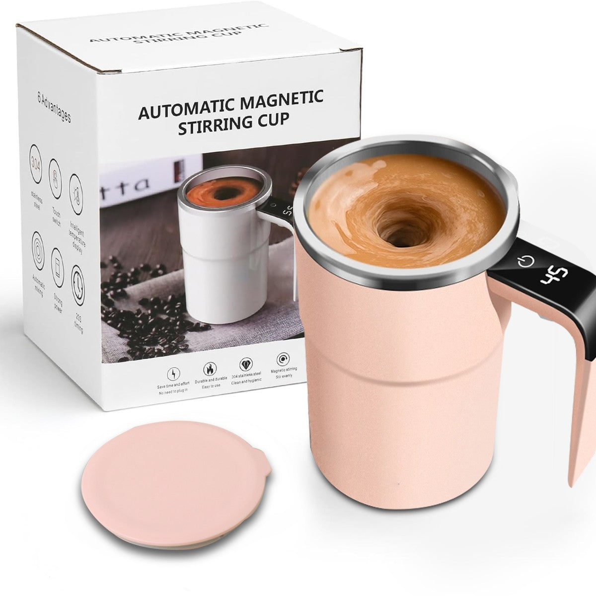Gobelet mélangeur automatique rechargeable tactile