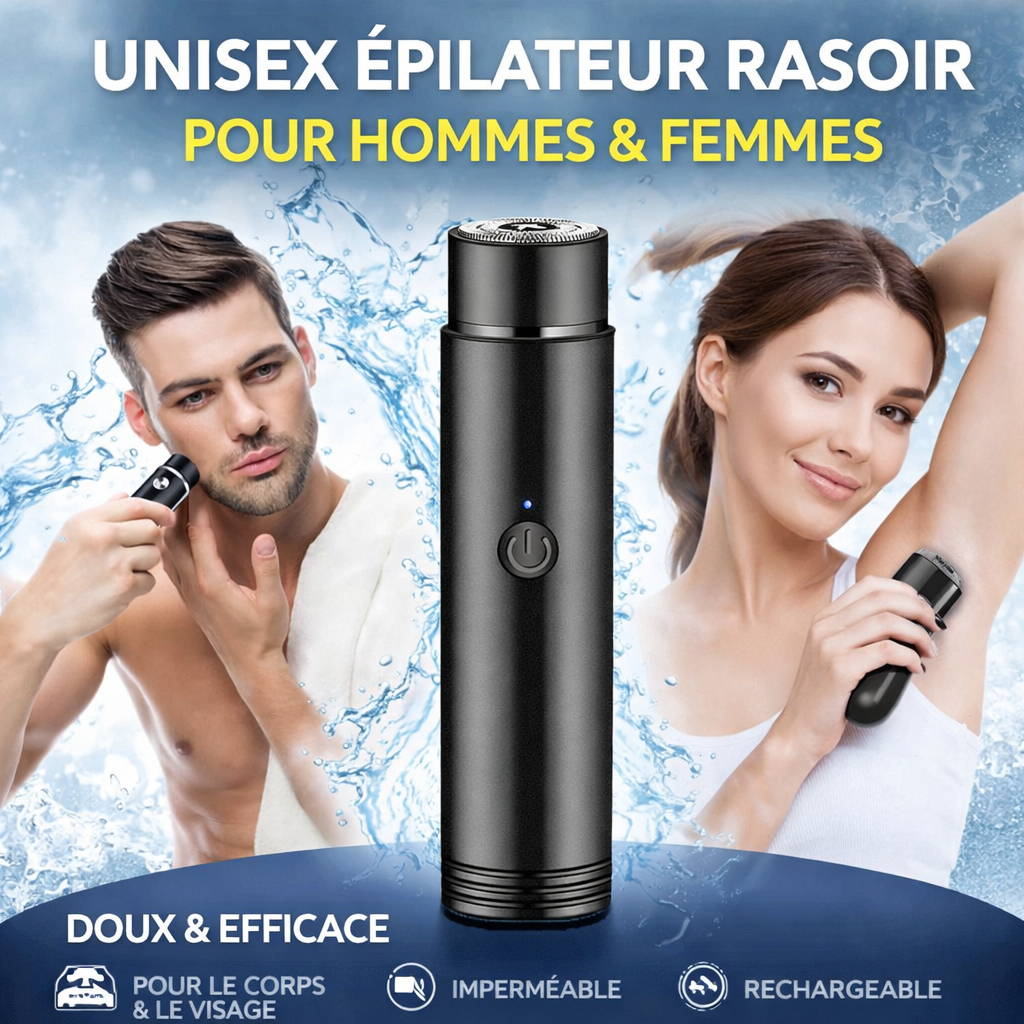 Rasoir épilateur électrique rechargeable waterproof